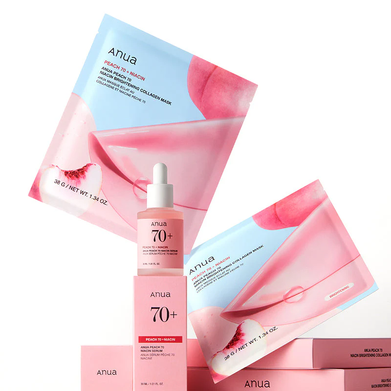 Peach 70+ Niacin Brightening Collagen Mask - Image 8