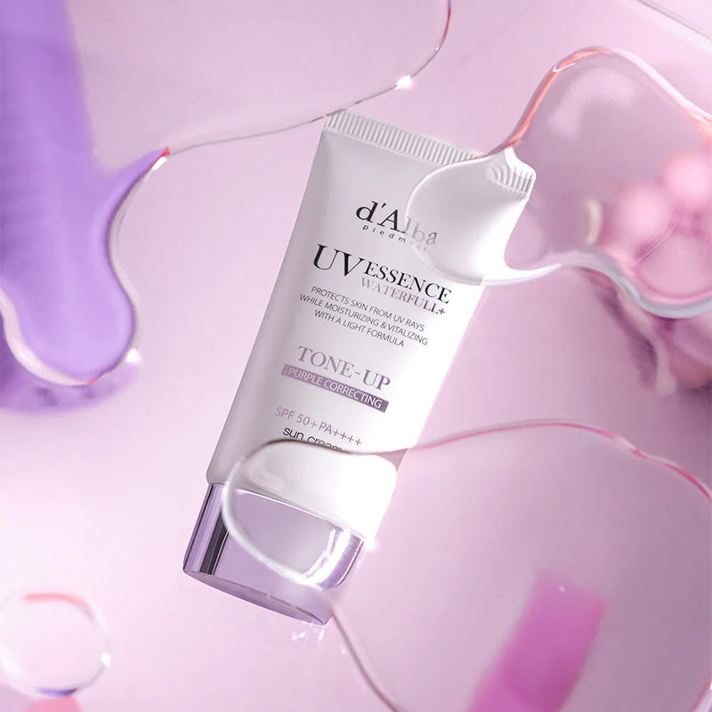 Waterfall Tone-Up Sun Cream (Purple) - Image 2