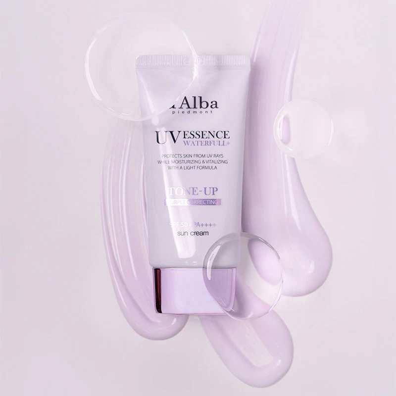 Waterfall Tone-Up Sun Cream (Purple) - Image 9