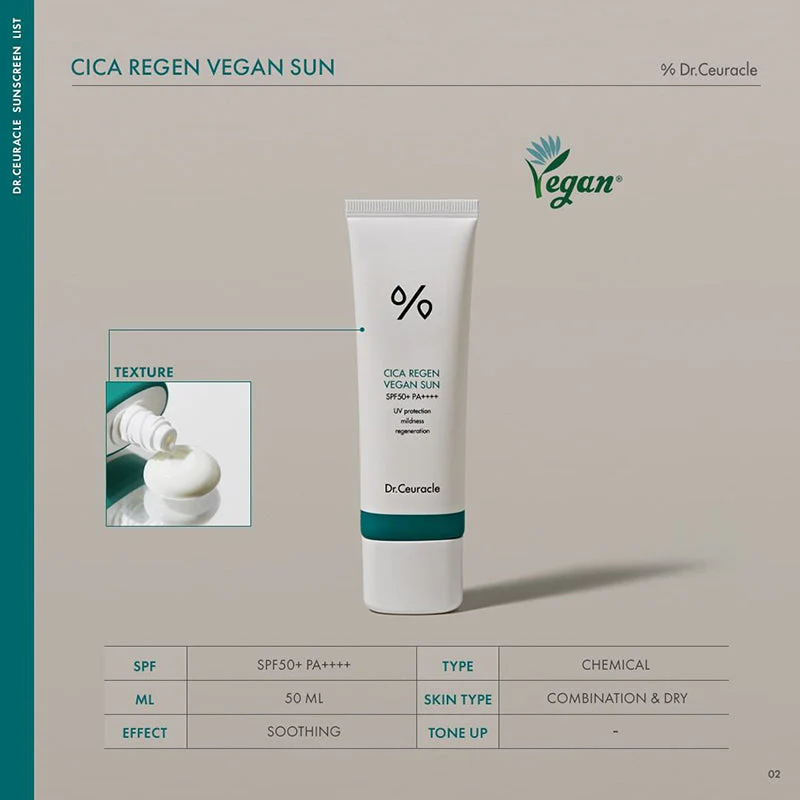 Cica Regen Vegan Sun SPF50 - Image 8
