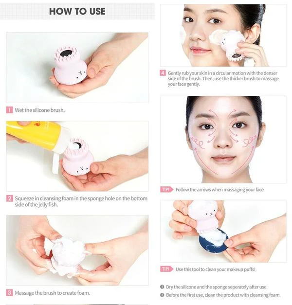 Exfoliating Jellyfish Silicon Brush - Image 5