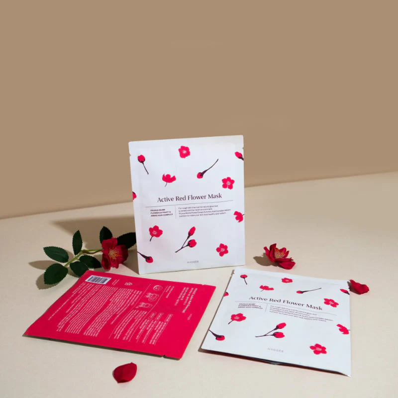 Active Red Flower Mask - Image 5