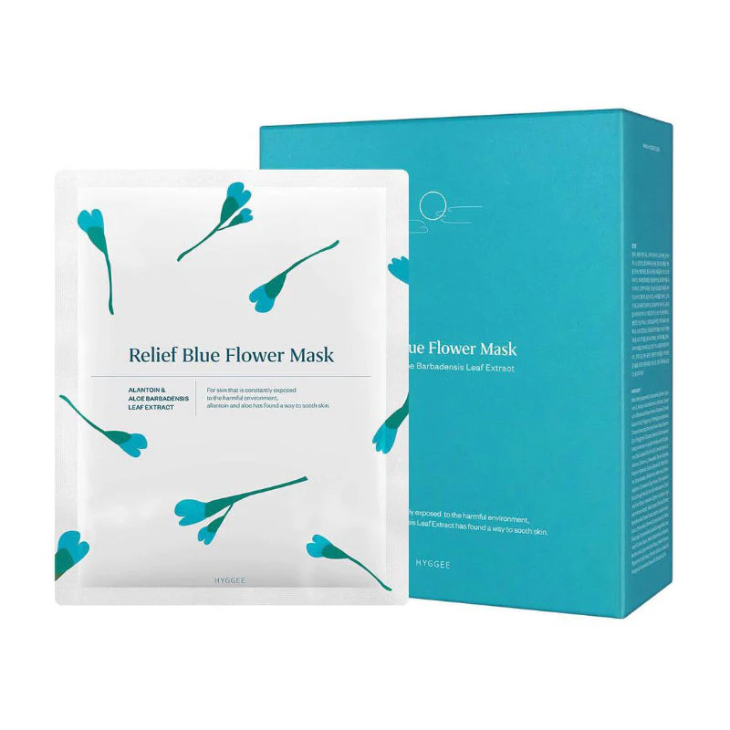 Relief Blue Flower Mask - Image 2