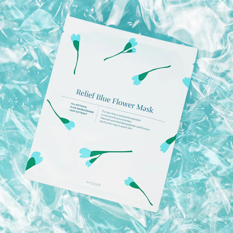 Relief Blue Flower Mask - Image 3