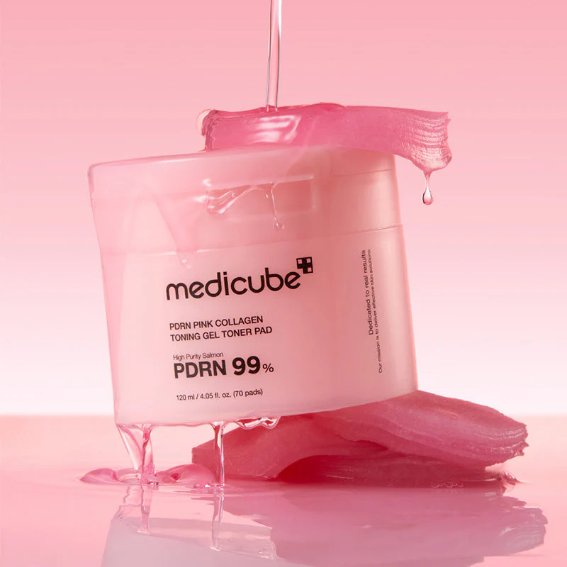 PDRN Pink Collagen Toning Gel Toner Pad - Image 2