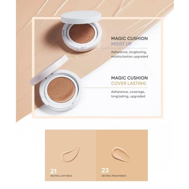 Magic Cushion Moist Up #21 Light Beige - Image 3