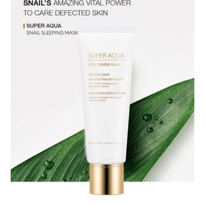 Super Aqua Cell Re Snail Sleeping Mask - Image 3