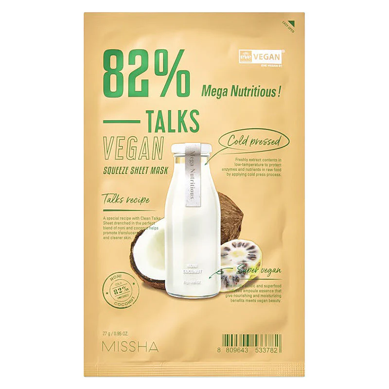 Talks Vegan Squeeze Sheet Mask - Image 7