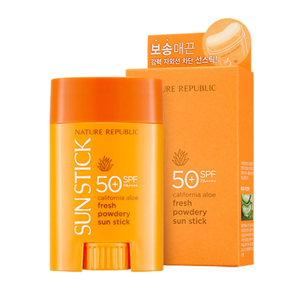 California Aloe fresh powdery sun stick SPF50+ PA++++ - Image 2