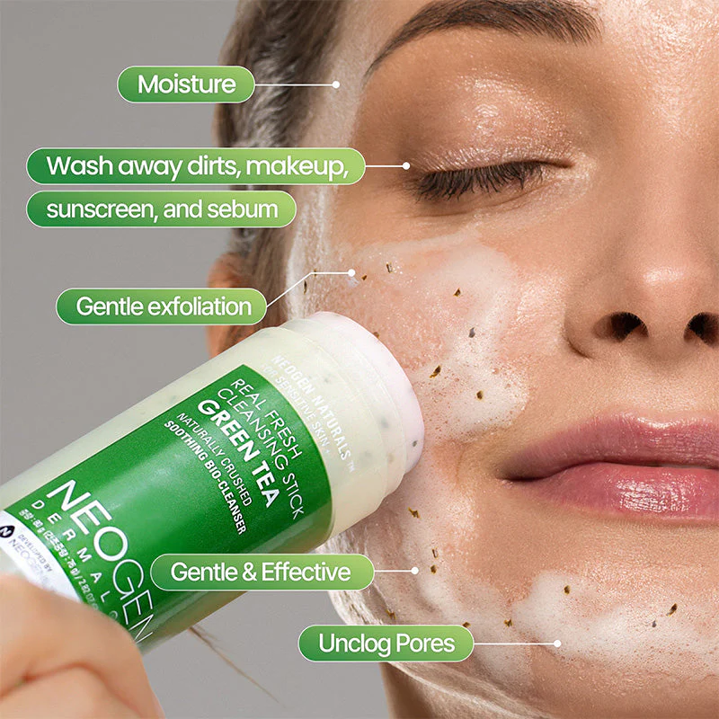Dermalogy Real Fresh Cleansing Stick Green Tea (Expiring 18/7/2026) - Image 5
