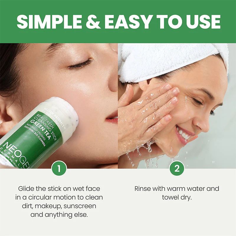 Dermalogy Real Fresh Cleansing Stick Green Tea (Expiring 18/7/2026) - Image 8