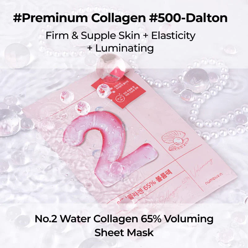 No.2 Water Collagen 65% Voluming Sheet Mask - Image 5