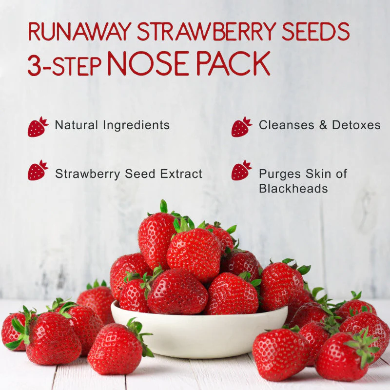 Runaway Strawberry 3-step Nose pack - Image 5